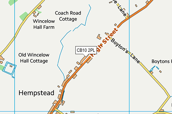 CB10 2PL map - OS VectorMap District (Ordnance Survey)