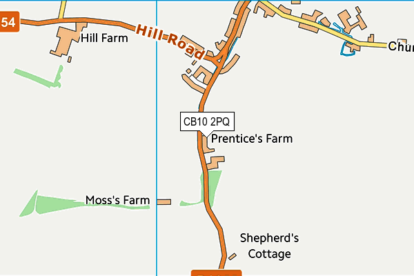 CB10 2PQ map - OS VectorMap District (Ordnance Survey)