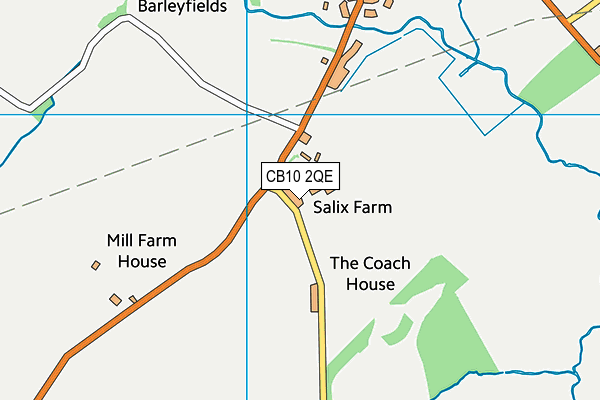 CB10 2QE map - OS VectorMap District (Ordnance Survey)