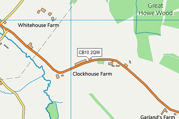 CB10 2QW map - OS VectorMap District (Ordnance Survey)