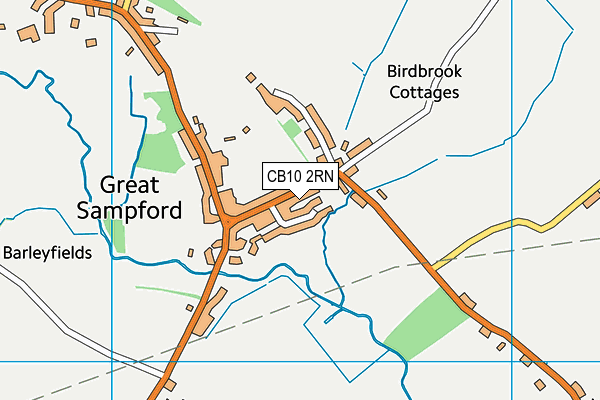 CB10 2RN map - OS VectorMap District (Ordnance Survey)