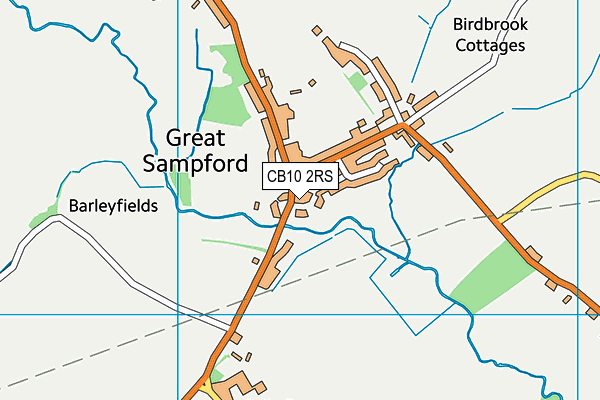 CB10 2RS map - OS VectorMap District (Ordnance Survey)