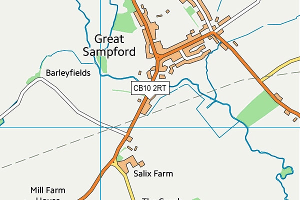 CB10 2RT map - OS VectorMap District (Ordnance Survey)