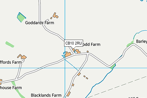 CB10 2RU map - OS VectorMap District (Ordnance Survey)