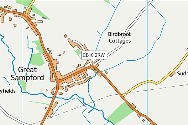 CB10 2RW map - OS VectorMap District (Ordnance Survey)