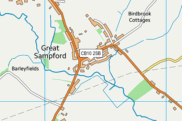 CB10 2SB map - OS VectorMap District (Ordnance Survey)