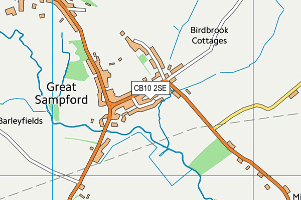 CB10 2SE map - OS VectorMap District (Ordnance Survey)