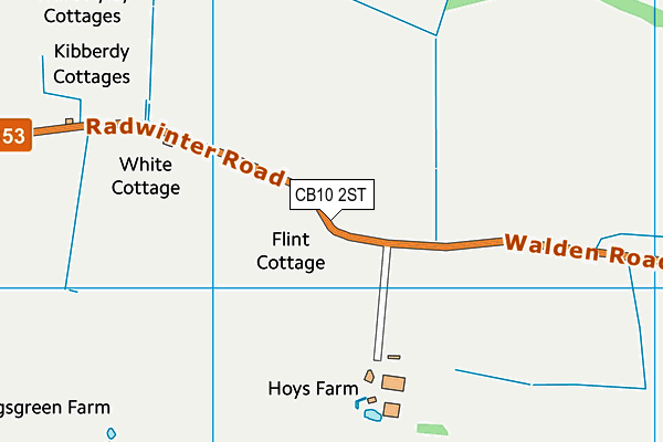 CB10 2ST map - OS VectorMap District (Ordnance Survey)