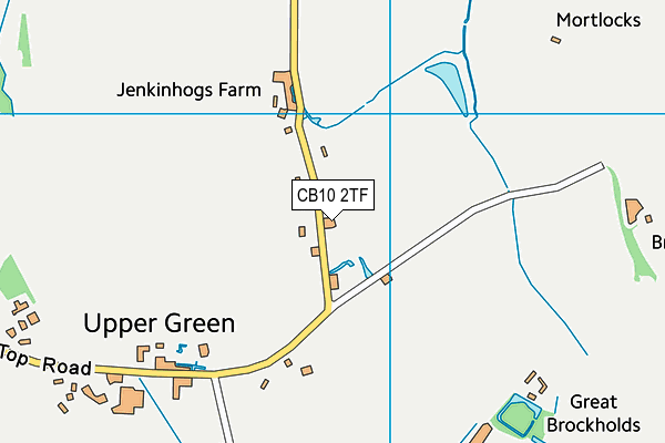 CB10 2TF map - OS VectorMap District (Ordnance Survey)