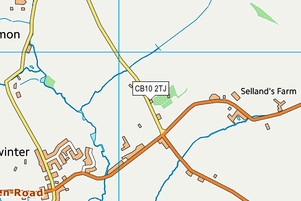 CB10 2TJ map - OS VectorMap District (Ordnance Survey)