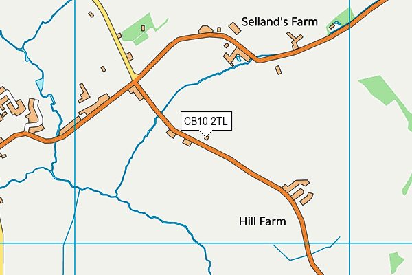 CB10 2TL map - OS VectorMap District (Ordnance Survey)