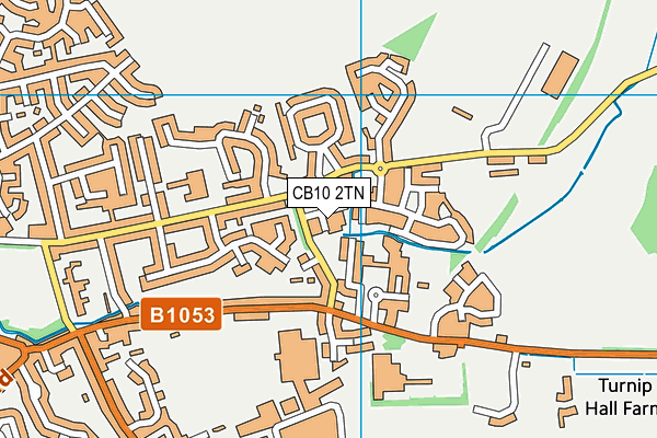 CB10 2TN map - OS VectorMap District (Ordnance Survey)