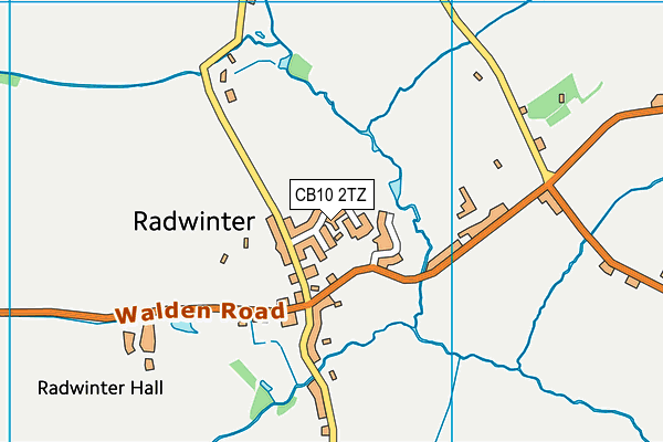 CB10 2TZ map - OS VectorMap District (Ordnance Survey)