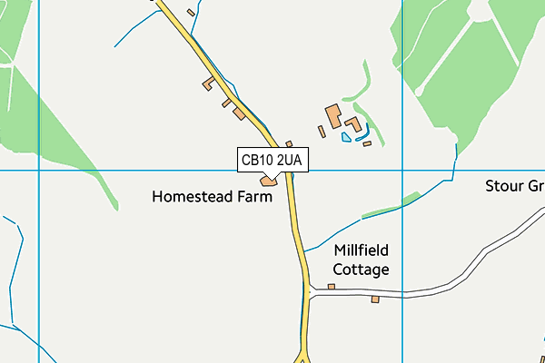 CB10 2UA map - OS VectorMap District (Ordnance Survey)