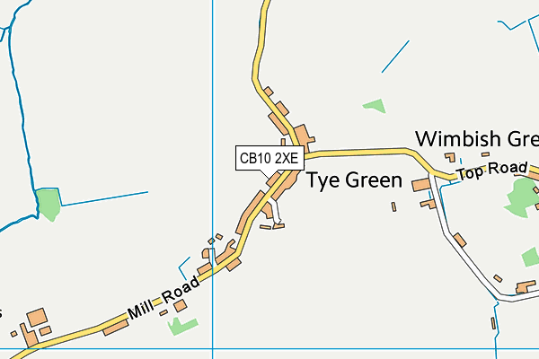 Wimbish Recreation Ground map (CB10 2XE) - OS VectorMap District (Ordnance Survey)