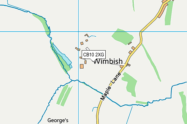 CB10 2XG map - OS VectorMap District (Ordnance Survey)