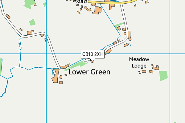 CB10 2XH map - OS VectorMap District (Ordnance Survey)