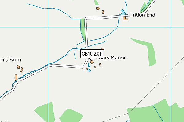 CB10 2XT map - OS VectorMap District (Ordnance Survey)