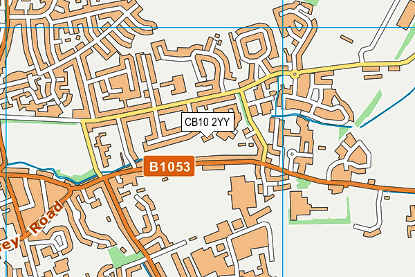 CB10 2YY map - OS VectorMap District (Ordnance Survey)