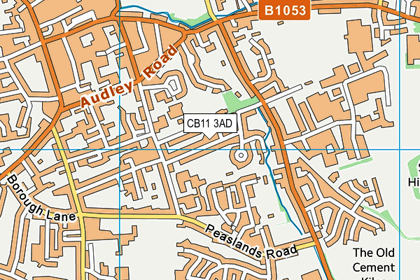 CB11 3AD map - OS VectorMap District (Ordnance Survey)