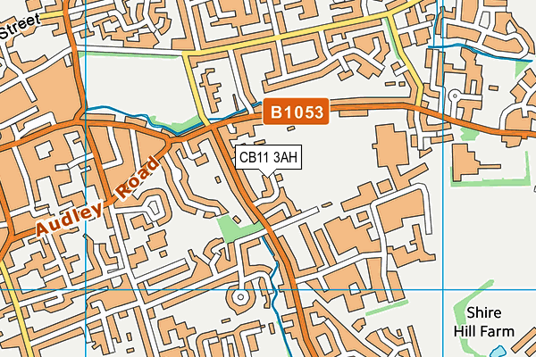 CB11 3AH map - OS VectorMap District (Ordnance Survey)