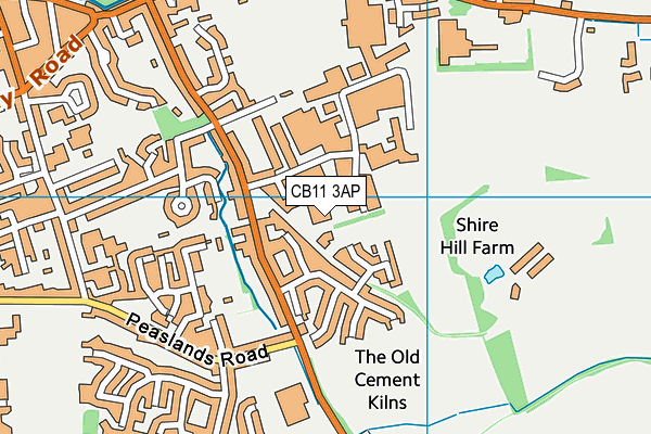 CB11 3AP map - OS VectorMap District (Ordnance Survey)