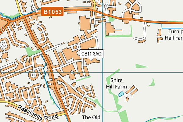 CB11 3AQ map - OS VectorMap District (Ordnance Survey)
