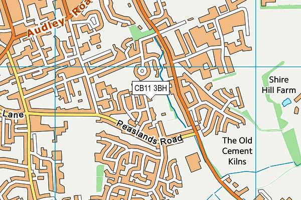 CB11 3BH map - OS VectorMap District (Ordnance Survey)
