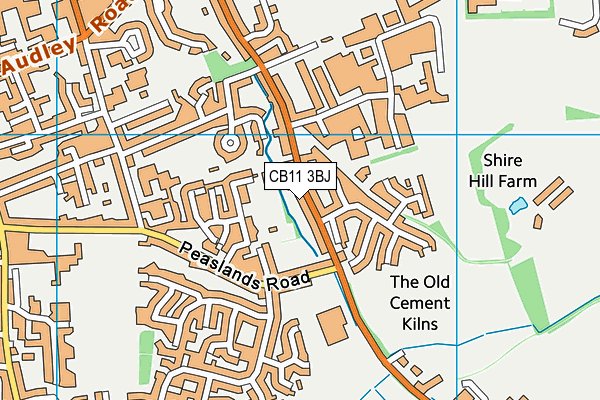 CB11 3BJ map - OS VectorMap District (Ordnance Survey)