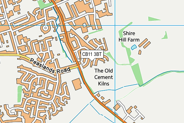 CB11 3BT map - OS VectorMap District (Ordnance Survey)