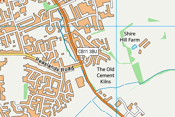 CB11 3BU map - OS VectorMap District (Ordnance Survey)