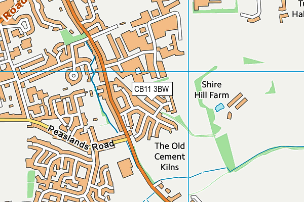 CB11 3BW map - OS VectorMap District (Ordnance Survey)
