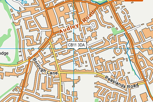 CB11 3DA map - OS VectorMap District (Ordnance Survey)