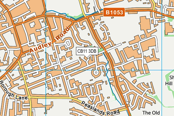 CB11 3DB map - OS VectorMap District (Ordnance Survey)