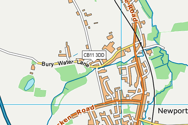 CB11 3DD map - OS VectorMap District (Ordnance Survey)