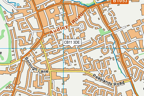 CB11 3DE map - OS VectorMap District (Ordnance Survey)