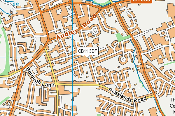 CB11 3DF map - OS VectorMap District (Ordnance Survey)