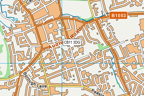 CB11 3DG map - OS VectorMap District (Ordnance Survey)