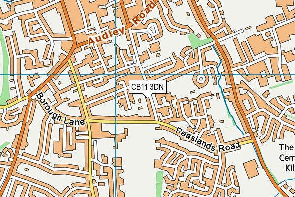 CB11 3DN map - OS VectorMap District (Ordnance Survey)