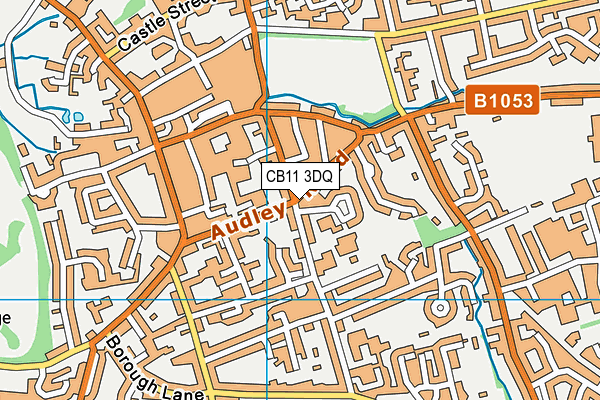CB11 3DQ map - OS VectorMap District (Ordnance Survey)