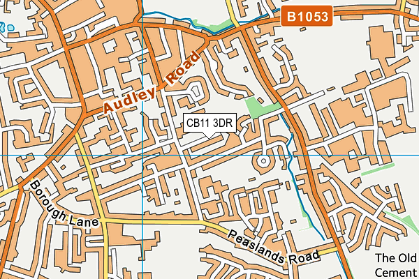 CB11 3DR map - OS VectorMap District (Ordnance Survey)