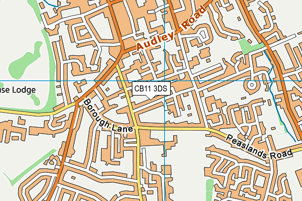 CB11 3DS map - OS VectorMap District (Ordnance Survey)