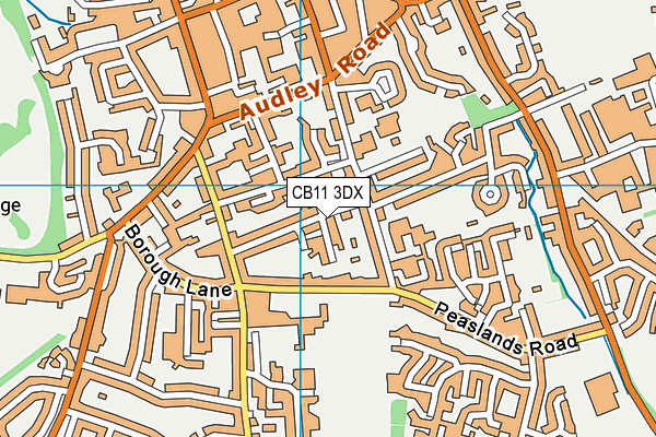 CB11 3DX map - OS VectorMap District (Ordnance Survey)