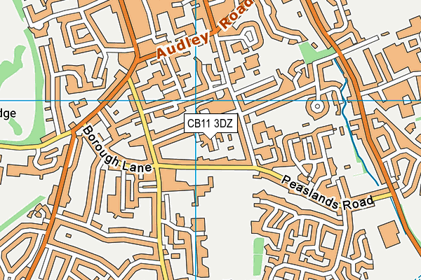 CB11 3DZ map - OS VectorMap District (Ordnance Survey)