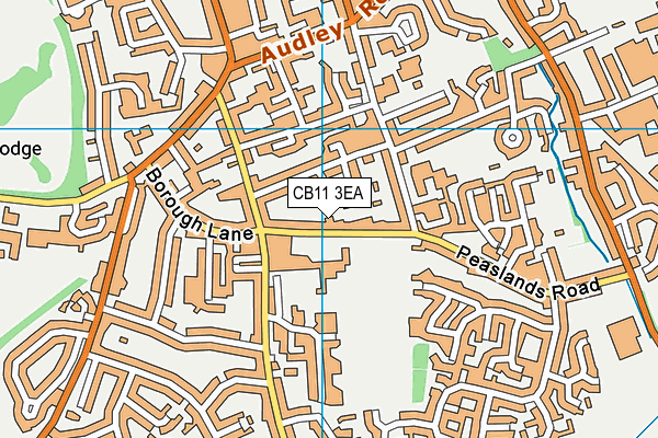 CB11 3EA map - OS VectorMap District (Ordnance Survey)