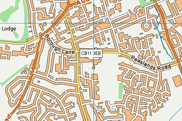 Walden School (Closed) map (CB11 3EB) - OS VectorMap District (Ordnance Survey)