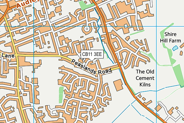 CB11 3EE map - OS VectorMap District (Ordnance Survey)