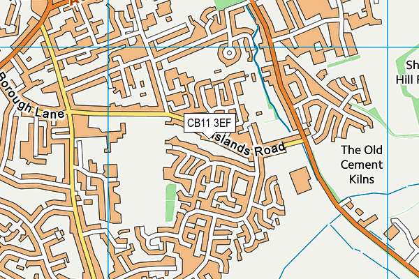 CB11 3EF map - OS VectorMap District (Ordnance Survey)