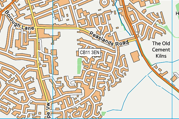 CB11 3EN map - OS VectorMap District (Ordnance Survey)