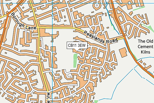 CB11 3EW map - OS VectorMap District (Ordnance Survey)